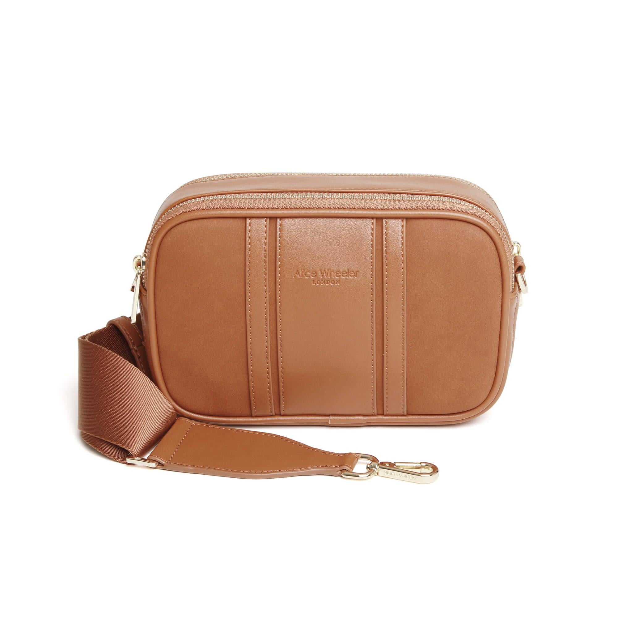 Madrid Cross Body Bag In Tan