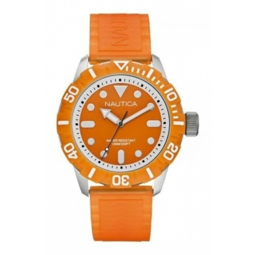 Unisex NSR 100 Orange Silicone Strap Watch