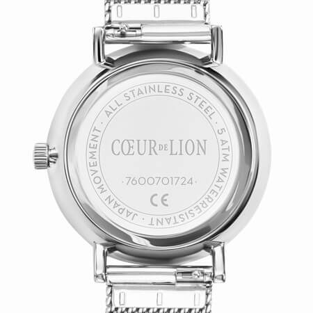 Round Cool Grey Milanese Stainless Steel Watch