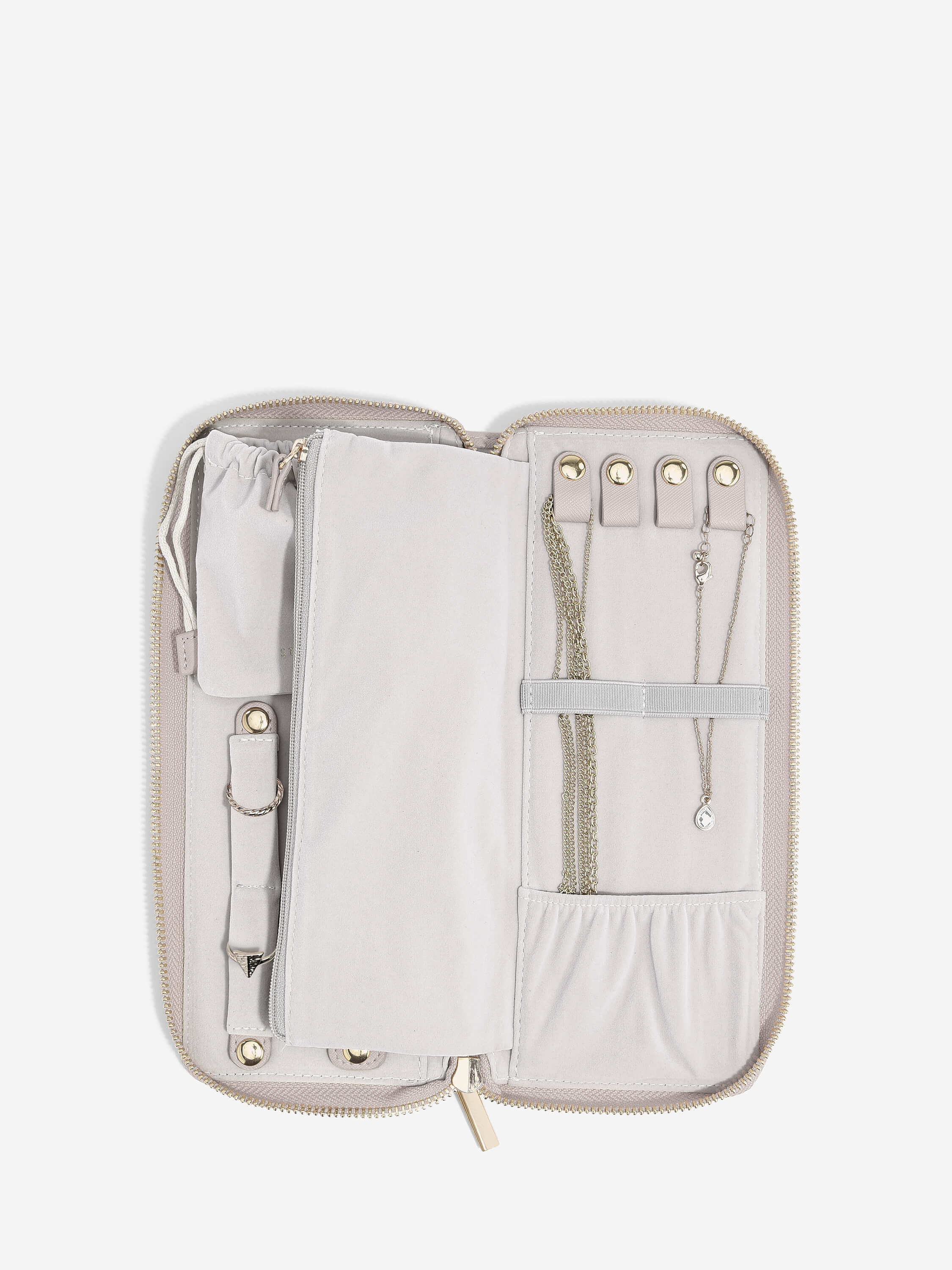 Taupe Jewellery Roll