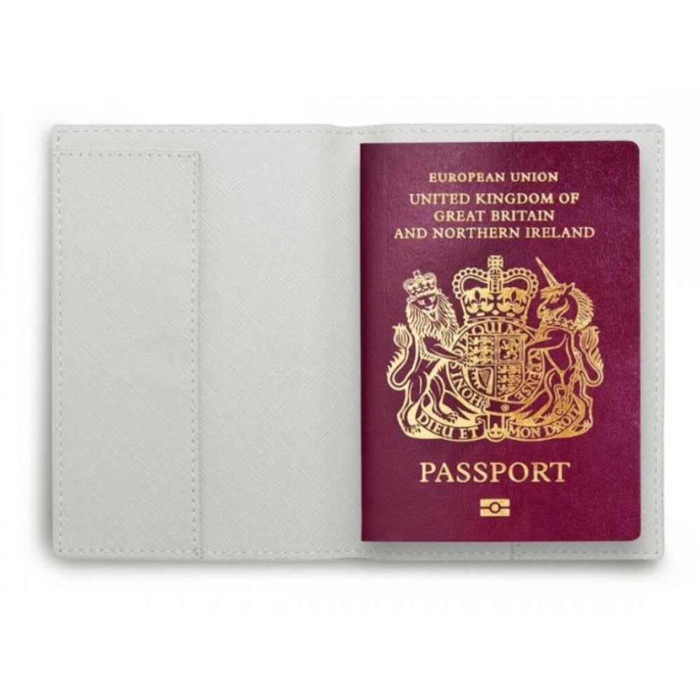 Baby Passport Holder - Little Adventures - Pale Grey - 14.5x10x0.8cm
