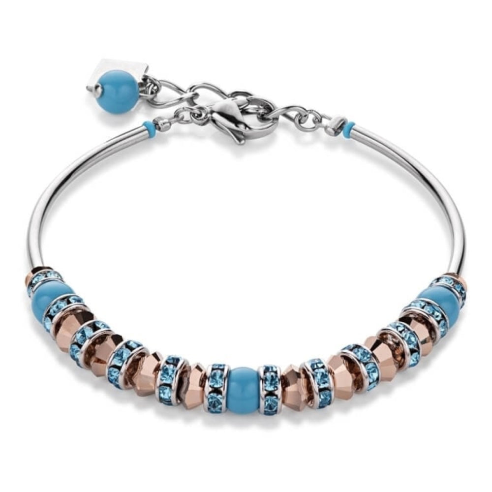 Turquoise Crystal Pearl Bracelet