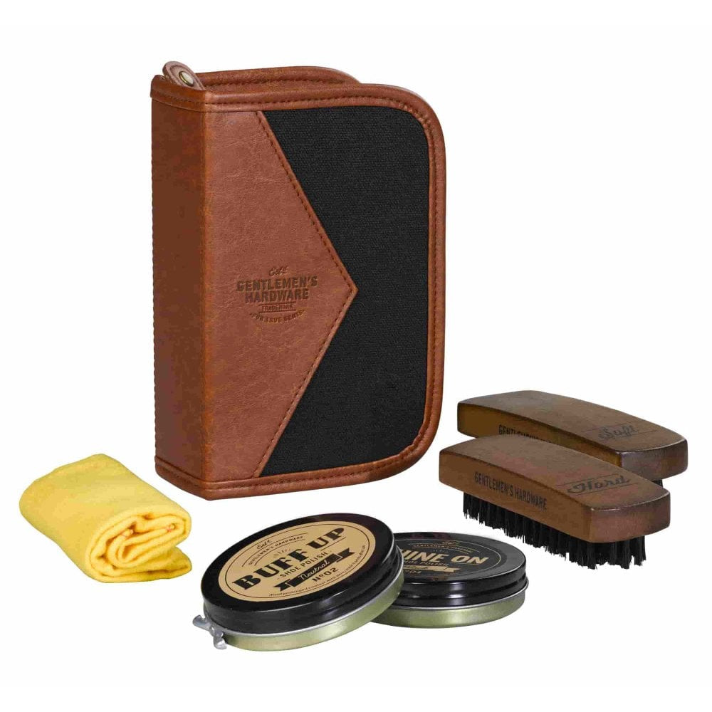 Shoe Shine Kit - Charcoal