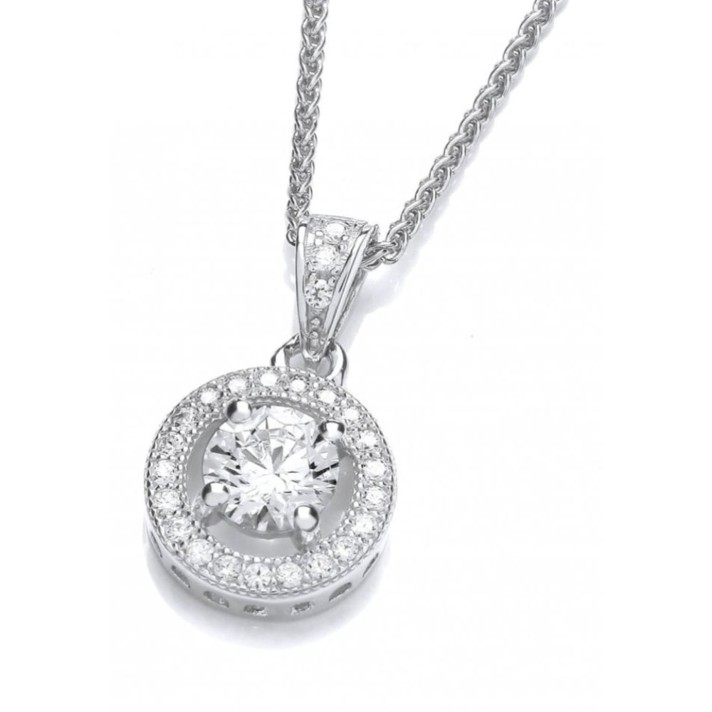 CZ Porthole Pendant