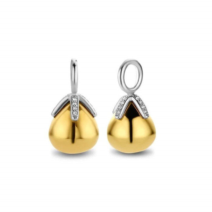 Gold Plated CZ Flowerbud Ear Charm