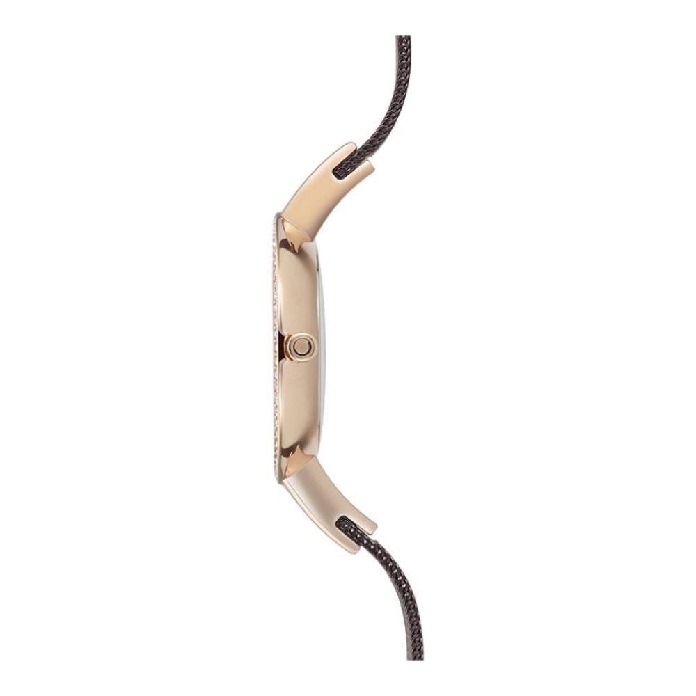 SOL - GLIMT WALNUT Rose Gold Plated Mesh Bracelet Watch