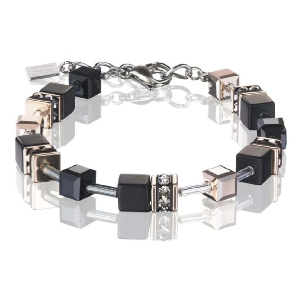 Onyx Black & Rose Gold Bracelet