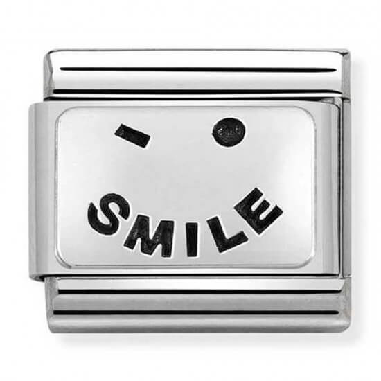 Composable Classic Plates Smile With Heart Link