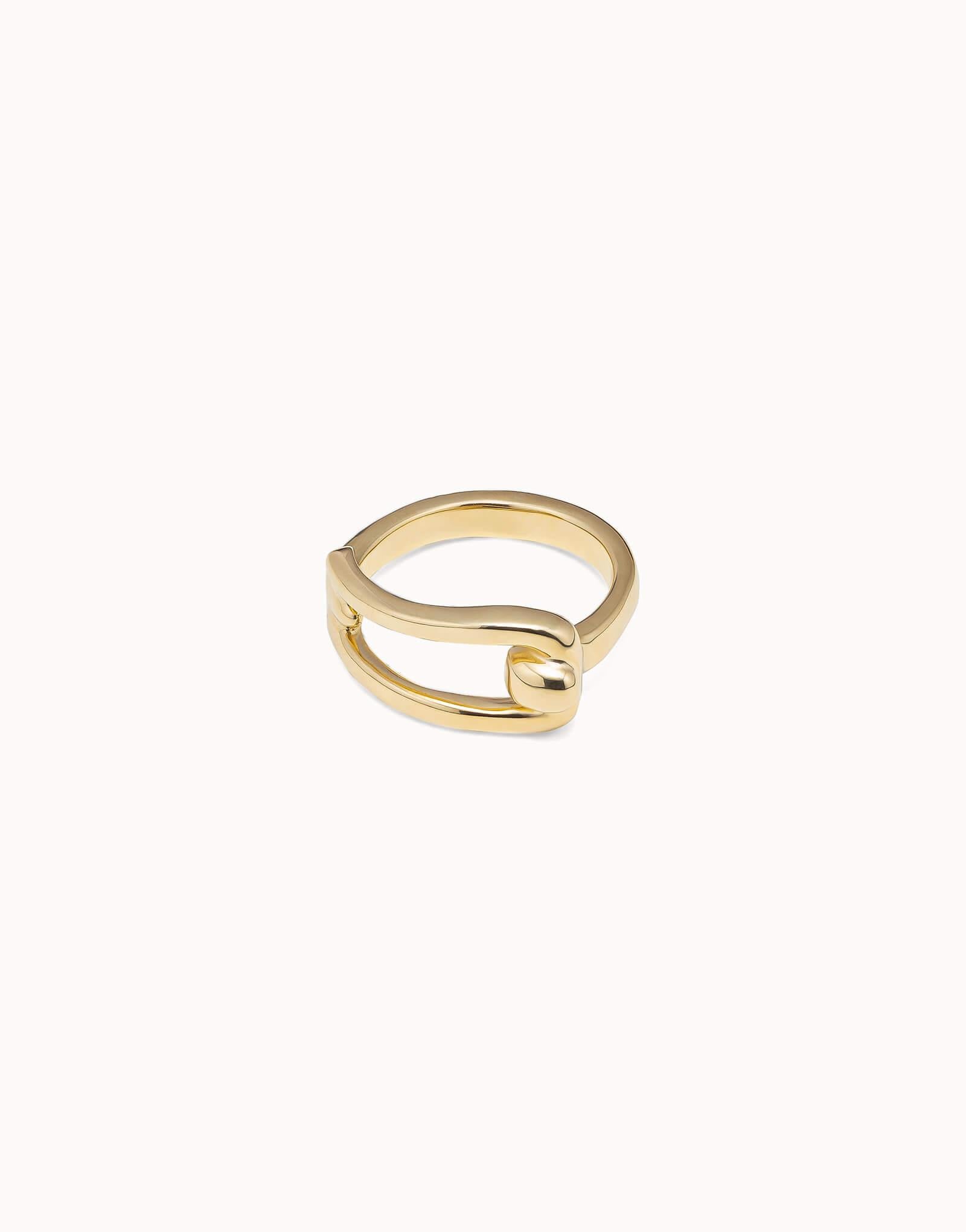 Prosperity Gold Plated Ring With Link Form