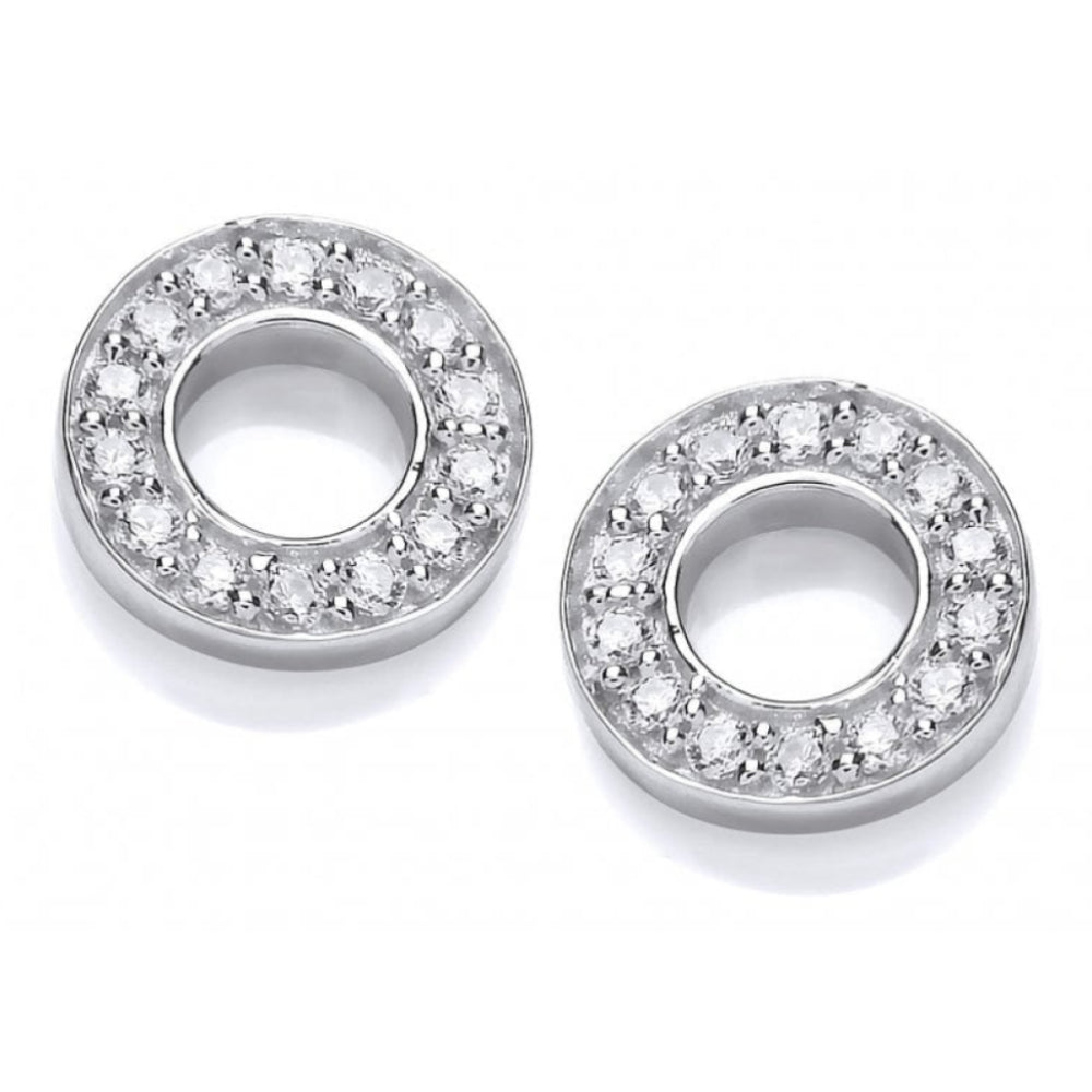 CZ Mini Polo Earrings