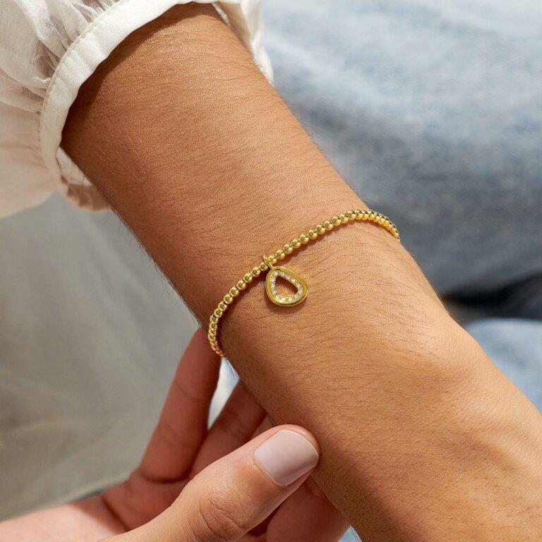 A Little 'Fearless' Gold Plated Bracelet
