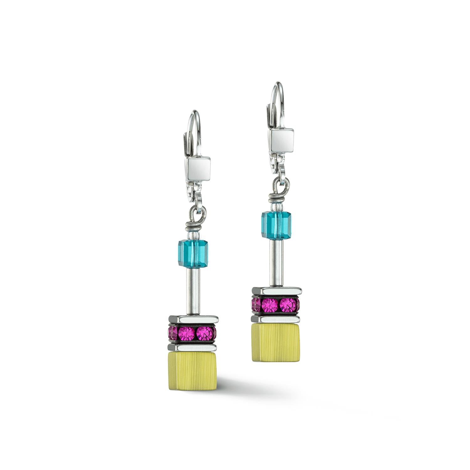 GeoCUBE Multicolour Fancy Pierced Earrings