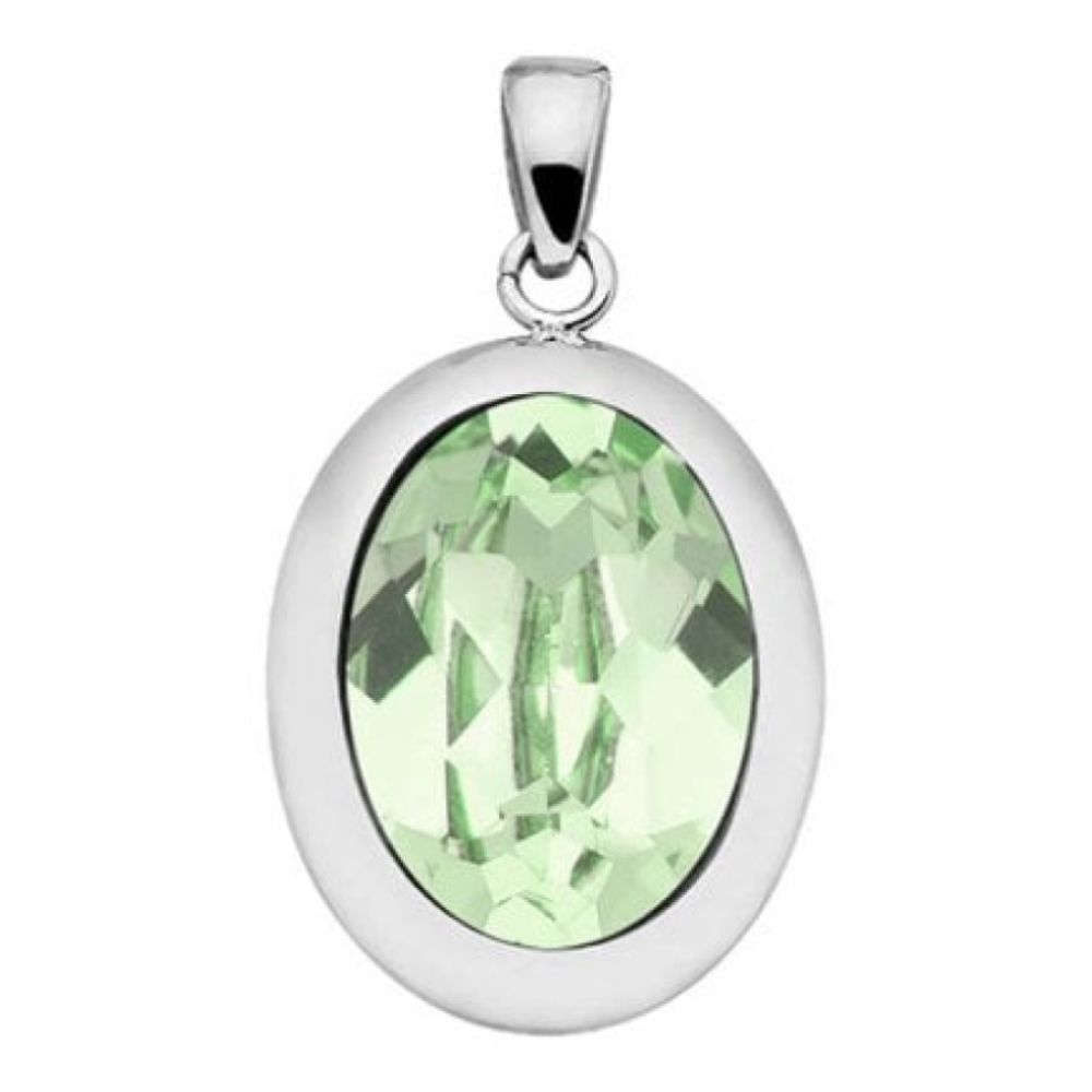 Pendant Tivola Chrysolite Crystal Big Silver