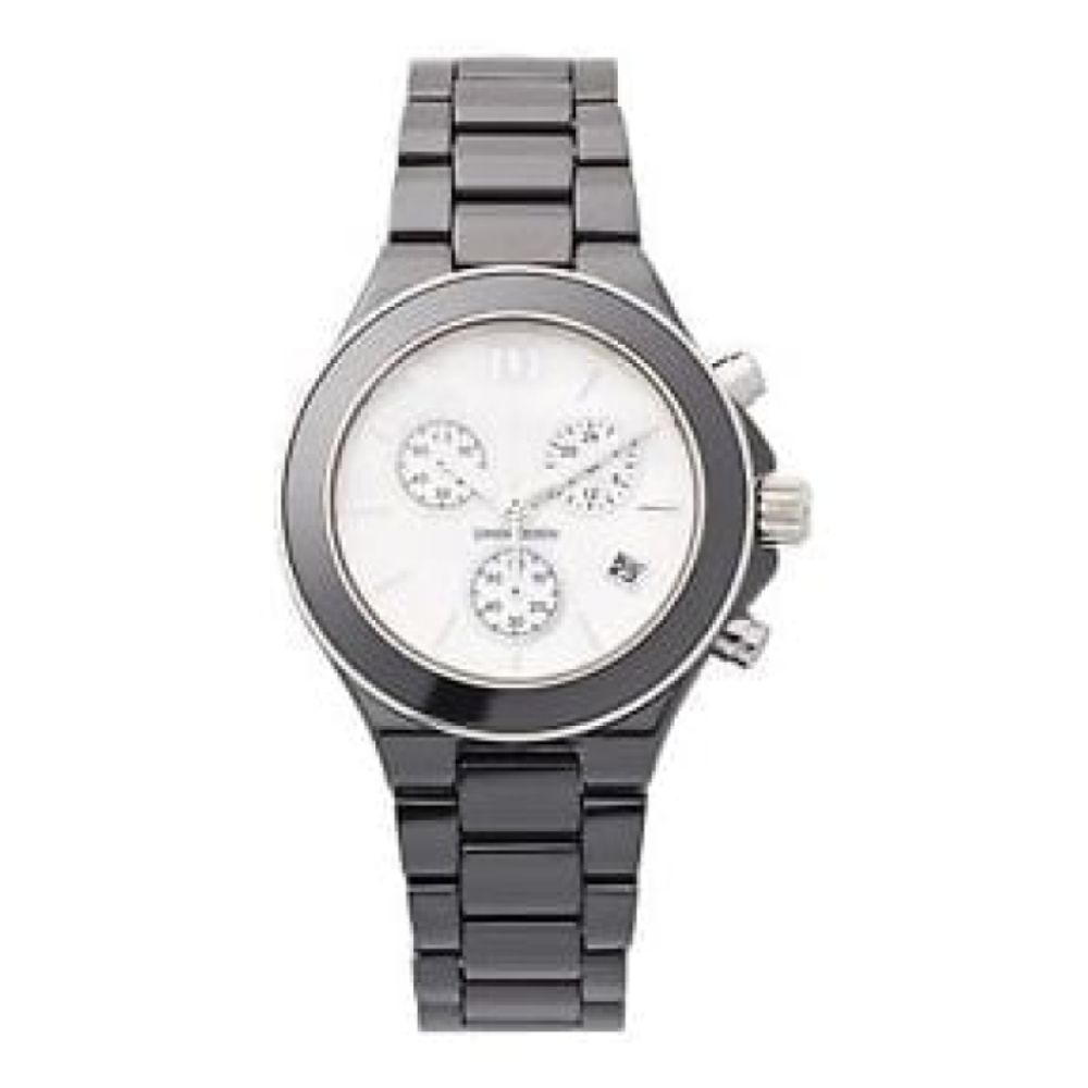 Ladies Black Ceramic Chronograph Watch