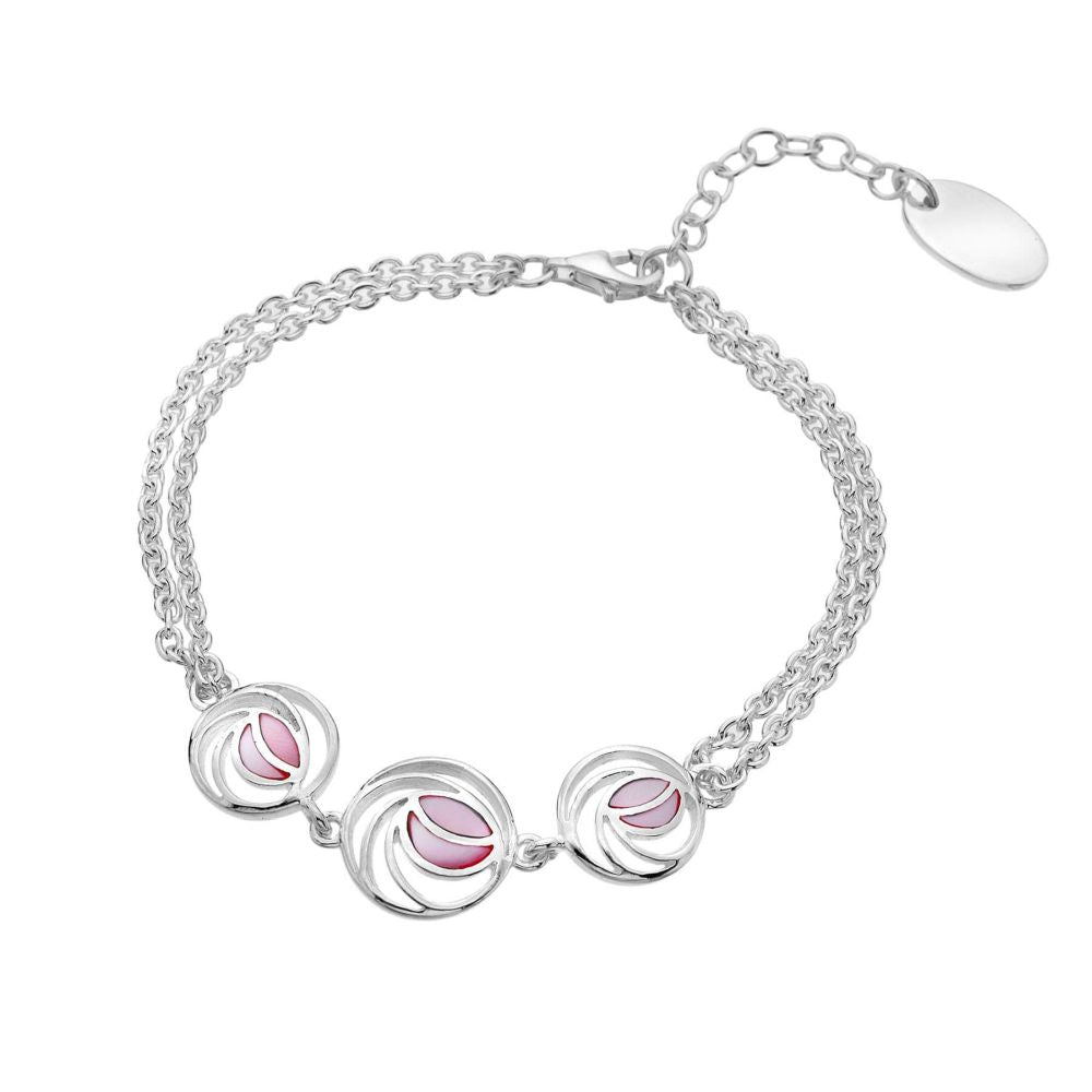 Mackintosh Rose With Pink MOP Bracelet