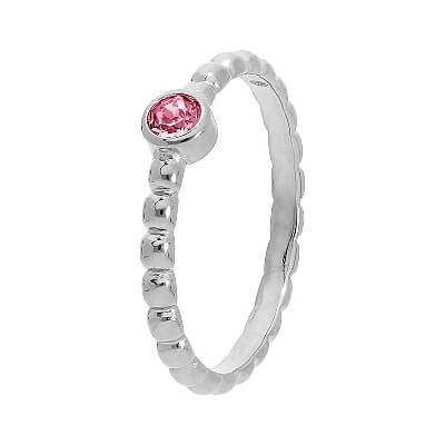 Ring Matino Deluxe (S/P) With Rose Stone