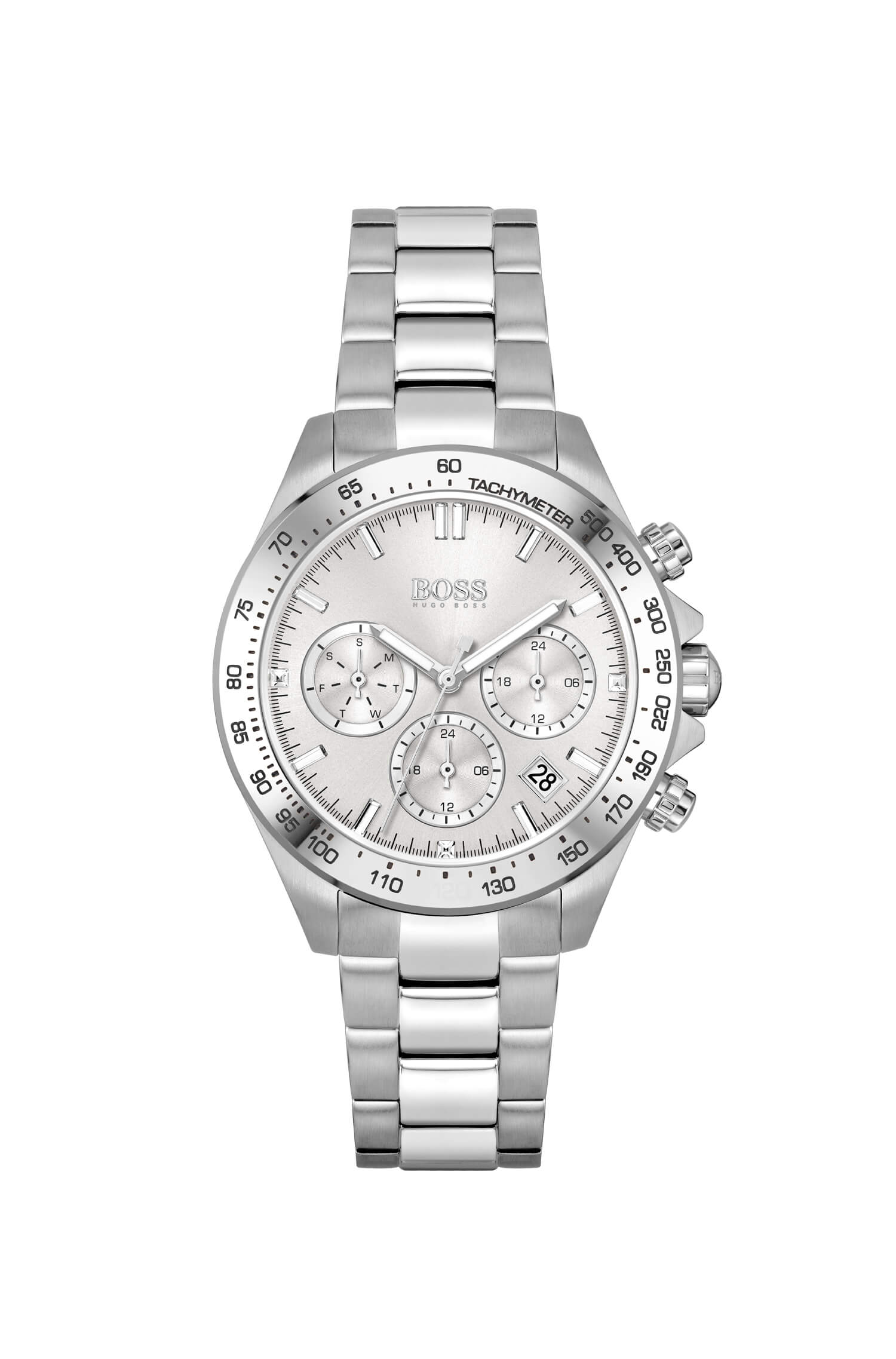Novia Stainless Steel Silver Chronograph Dial Ladies Watch