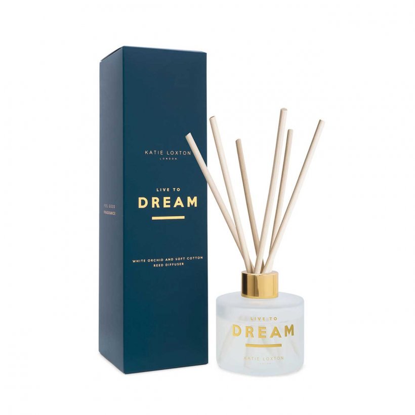 Sentiment Reed Diffuser | Live To Dream | White Orchid and Soft Cotton |