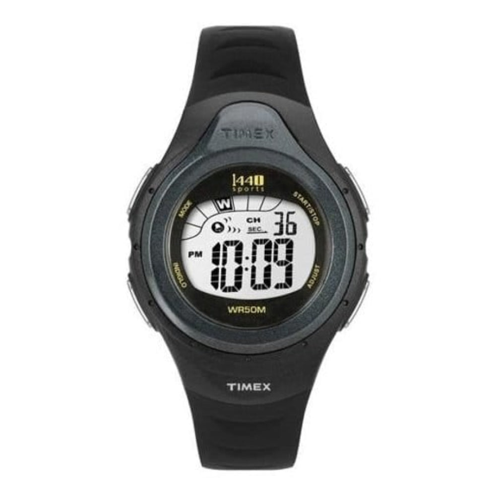 Unisex Digital Black Resin Watch