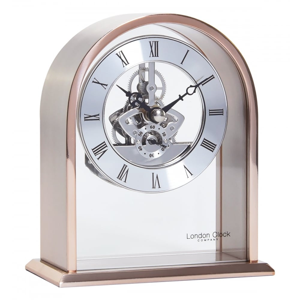 Rose Arch Top Mantel Clock