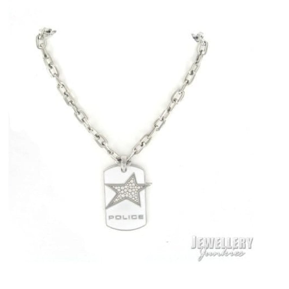 Silver Stainless Steel Pendant Necklace