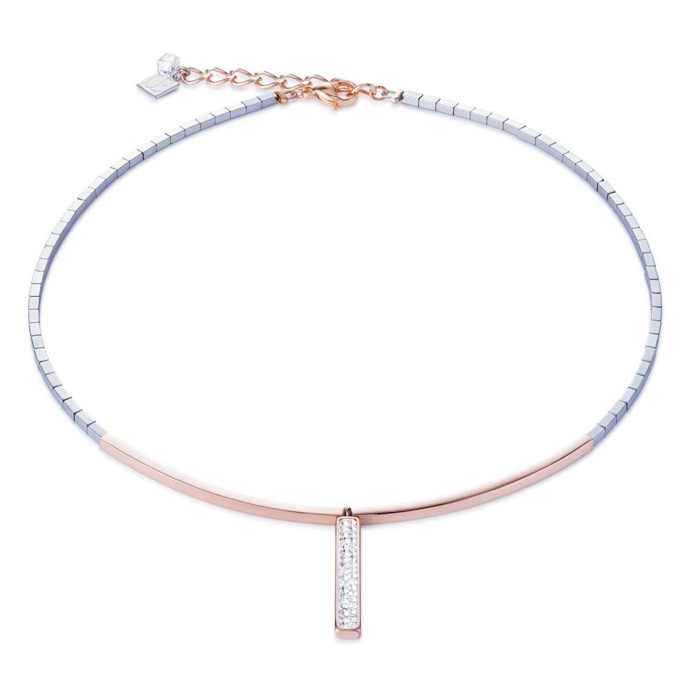 Crystals & Rose Gold Necklace