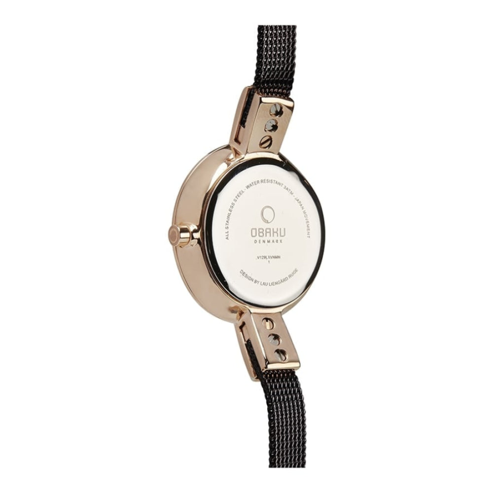 SIV - WALNUT Rose Gold Plated Stainless Steel Mesh Bracelet Watch