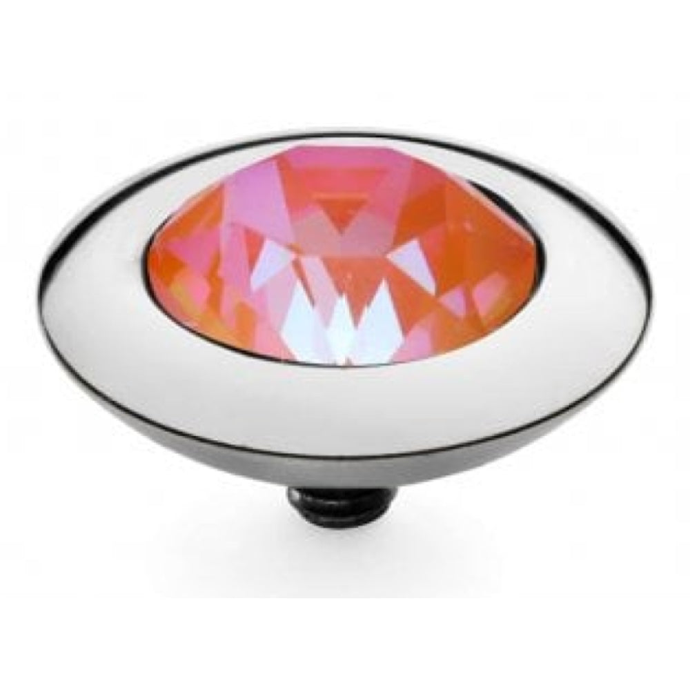 Orange Glow Delite Crystal Interchangeable Top Tondo (S/P)