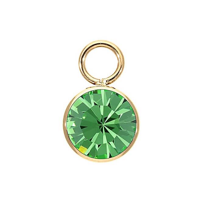 Peridot Charm BOTTONE 10mm (G/P)