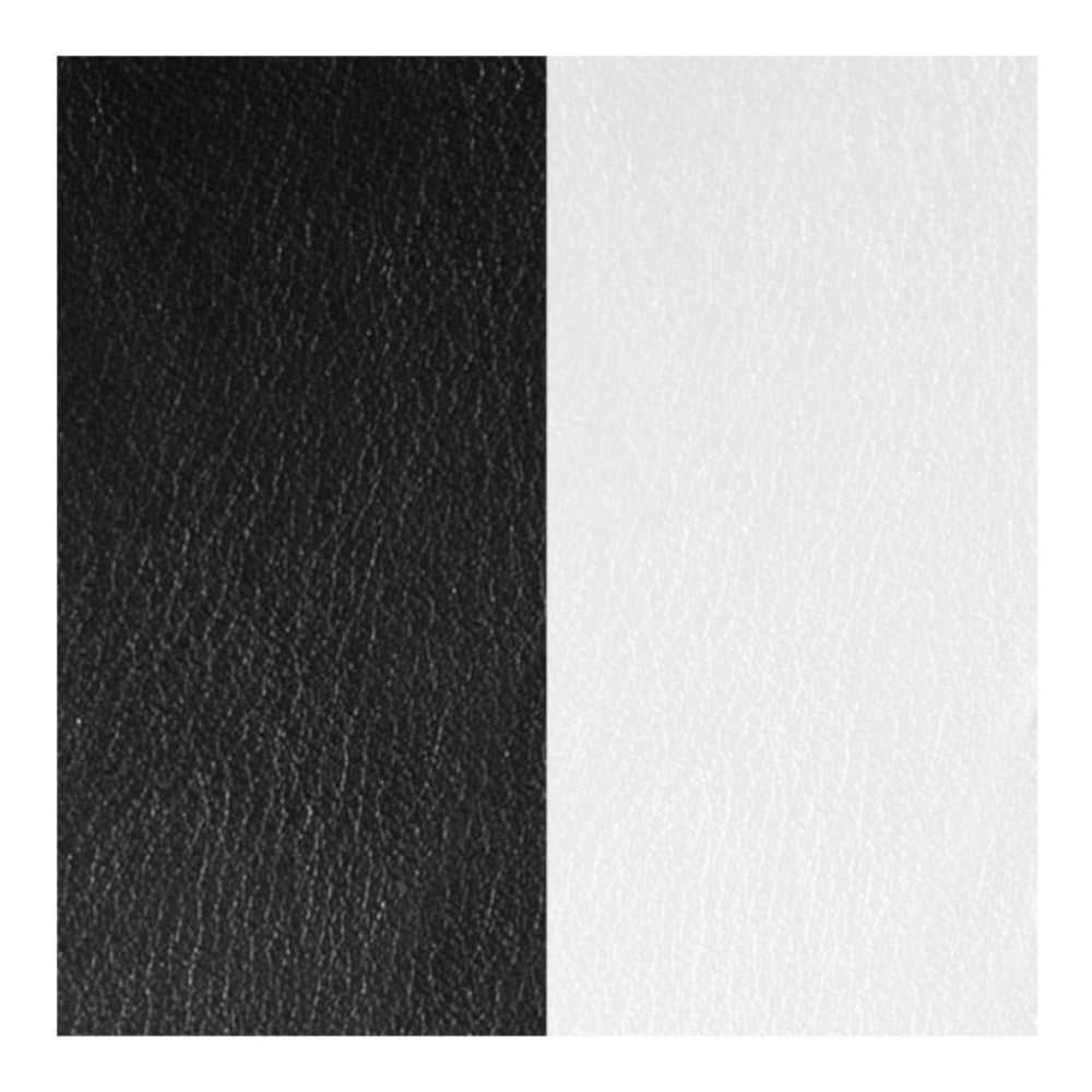 Black / White Leather Insert