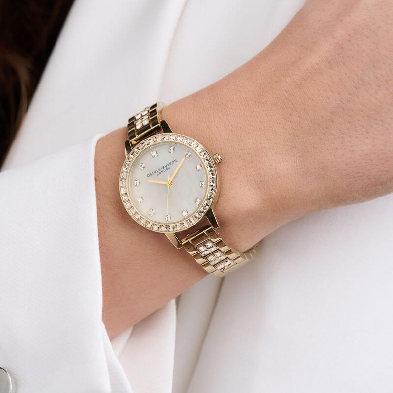 Treasure White & Gold Bracelet Watch