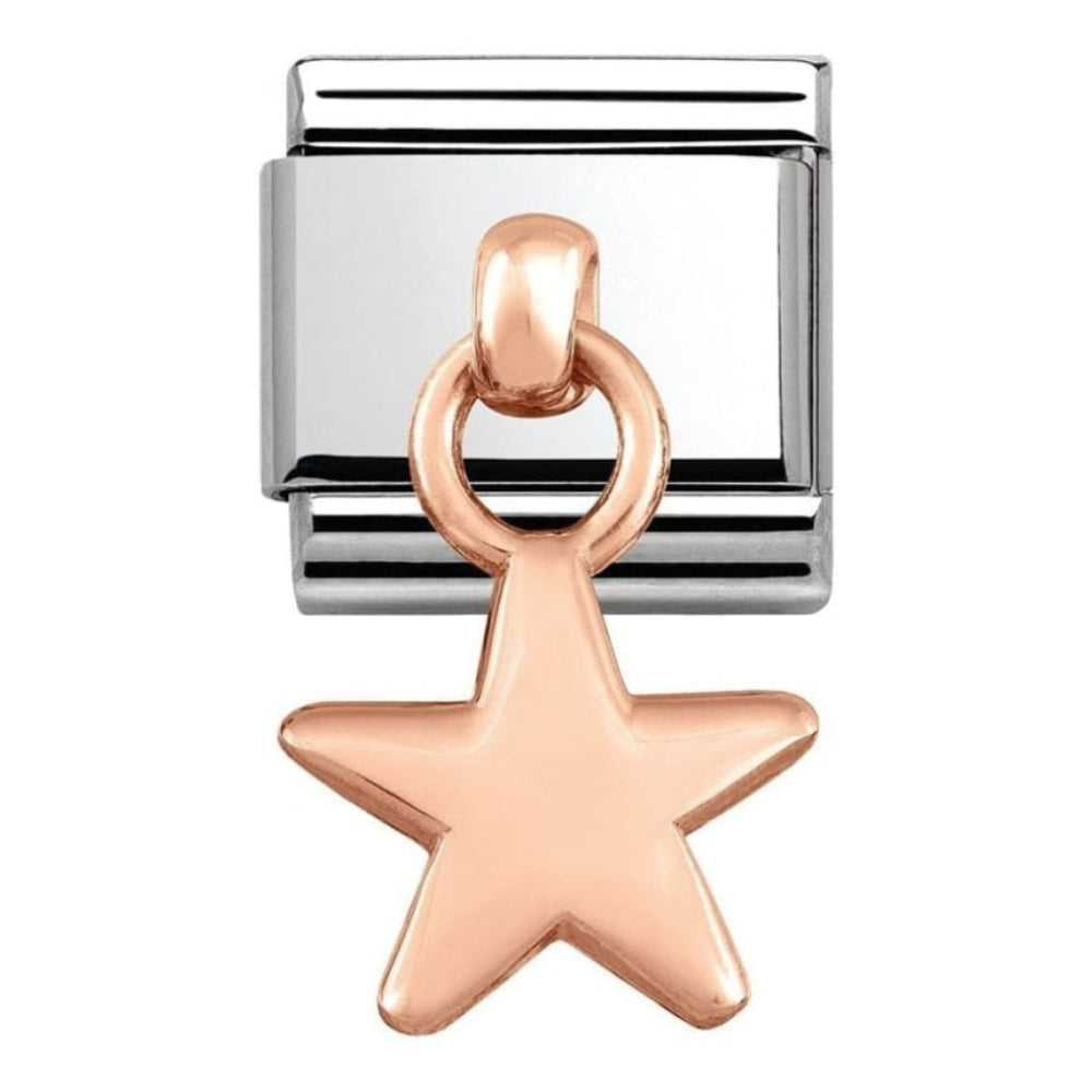 Classic Charm Rose Gold Star Link