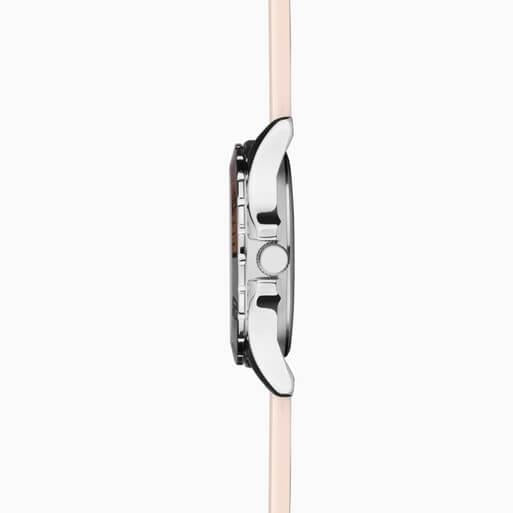 Balearic Peach Dial With Alloy Case & Peach Rubber Strap Ladies Watch