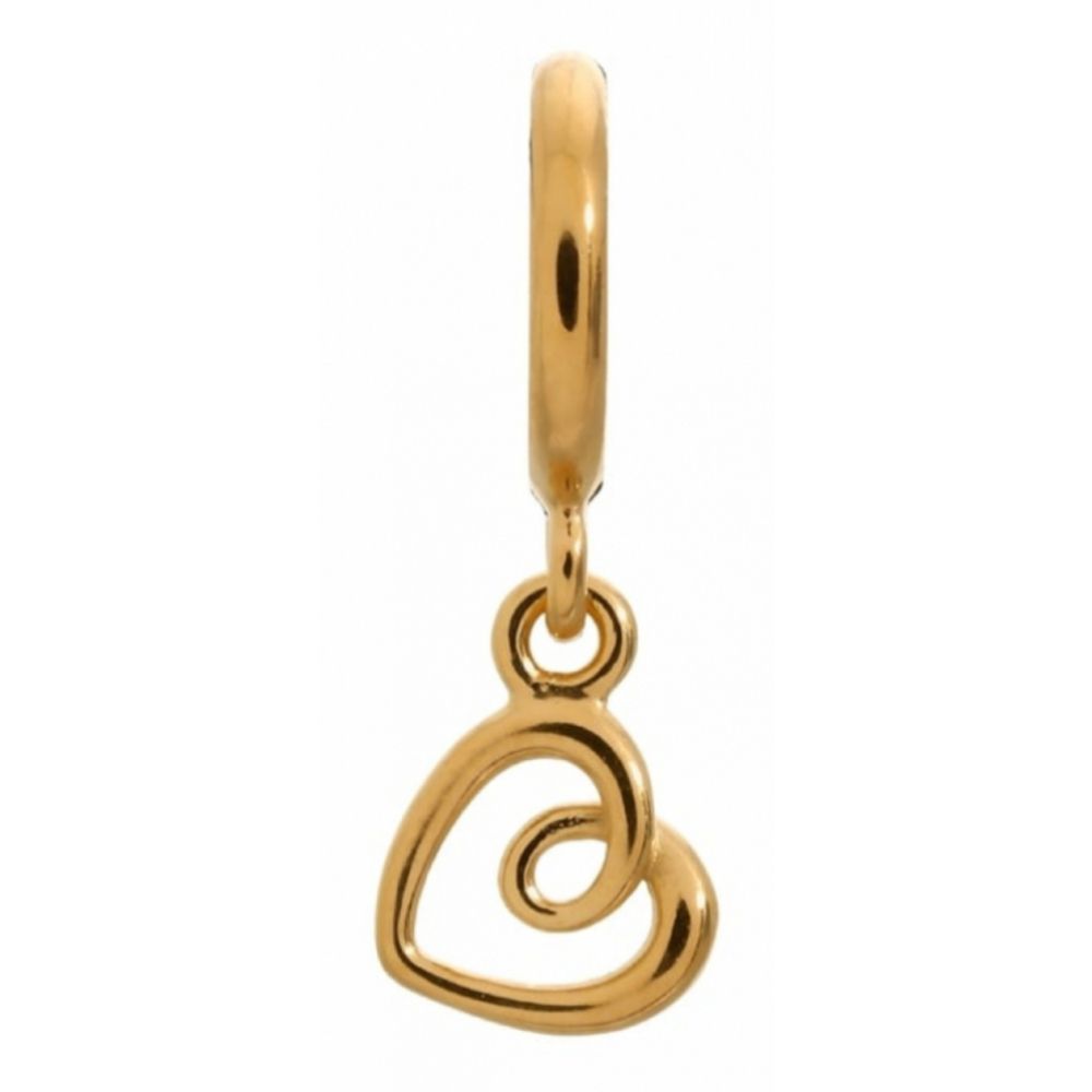 Hanging Heart Gold Charm