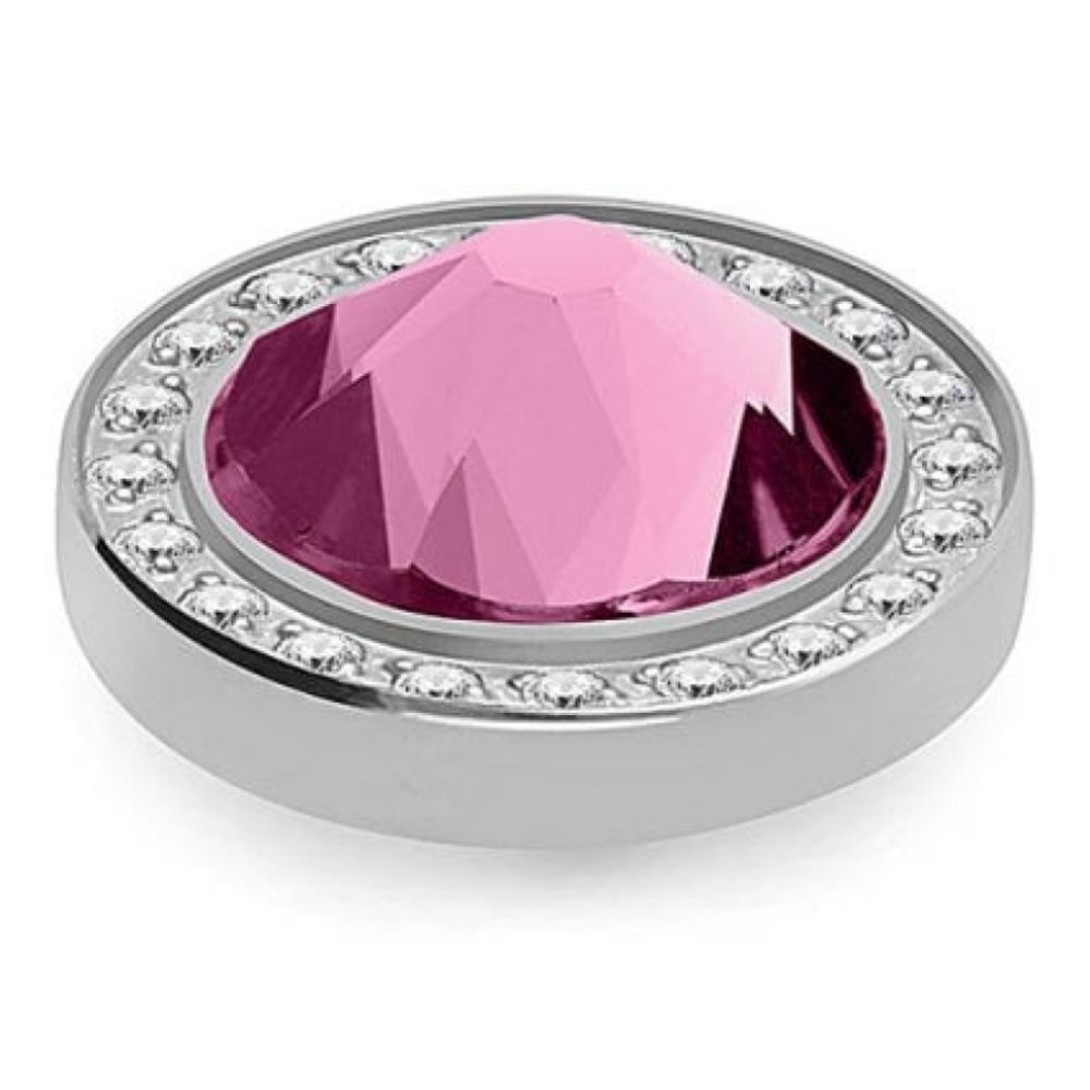 10.5mm Interchangeable Canino Deluxe Light Rose Crystal Top in S/P