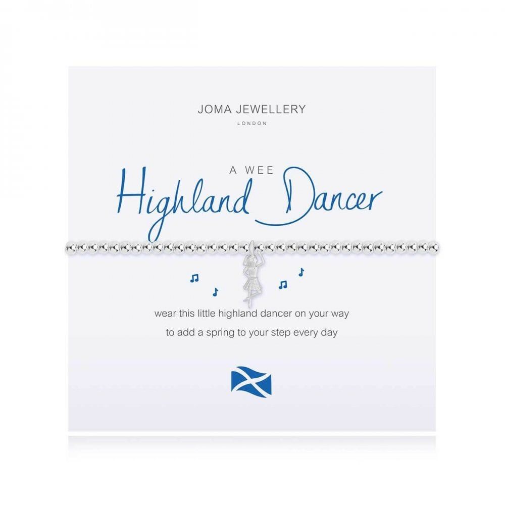 A Little | Highland Dancer (Scottish) | Silver | Bracelet | 17.5cm Stretch