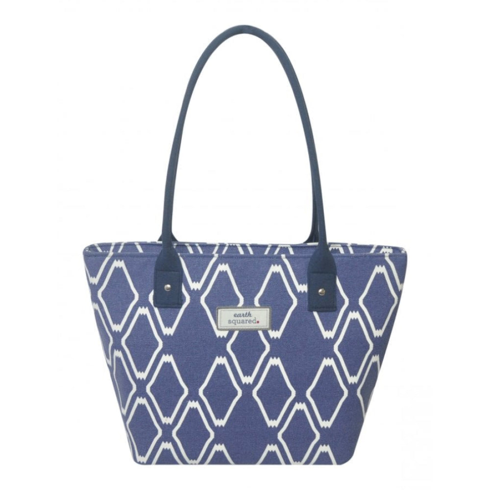 Blue Canvas Tote Bag