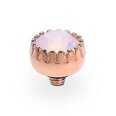 LONDON Small (RG/P) 8mm Rose Opal Ring Top