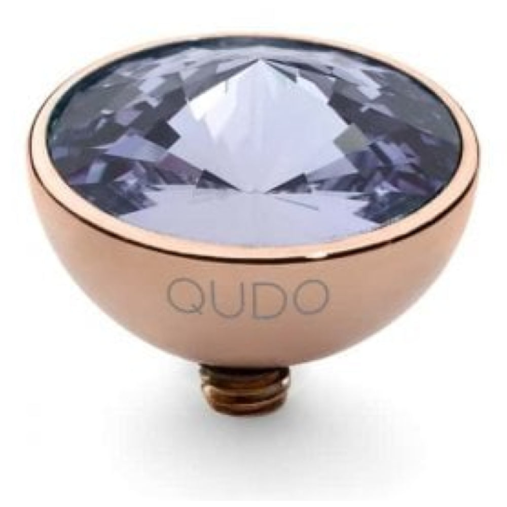 Famosa Rose Gold 11.5mm Bottone Ring Top Provence Lavender