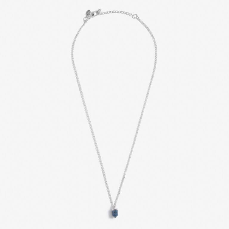 Crystal A Little | Lapis Lazuli | Silver | Necklace | 46cm + 5cm Extender