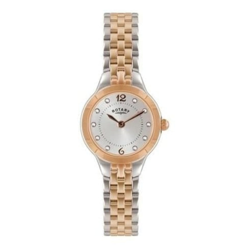 Two Tone Rose Gold & Silver Bracelet Watch