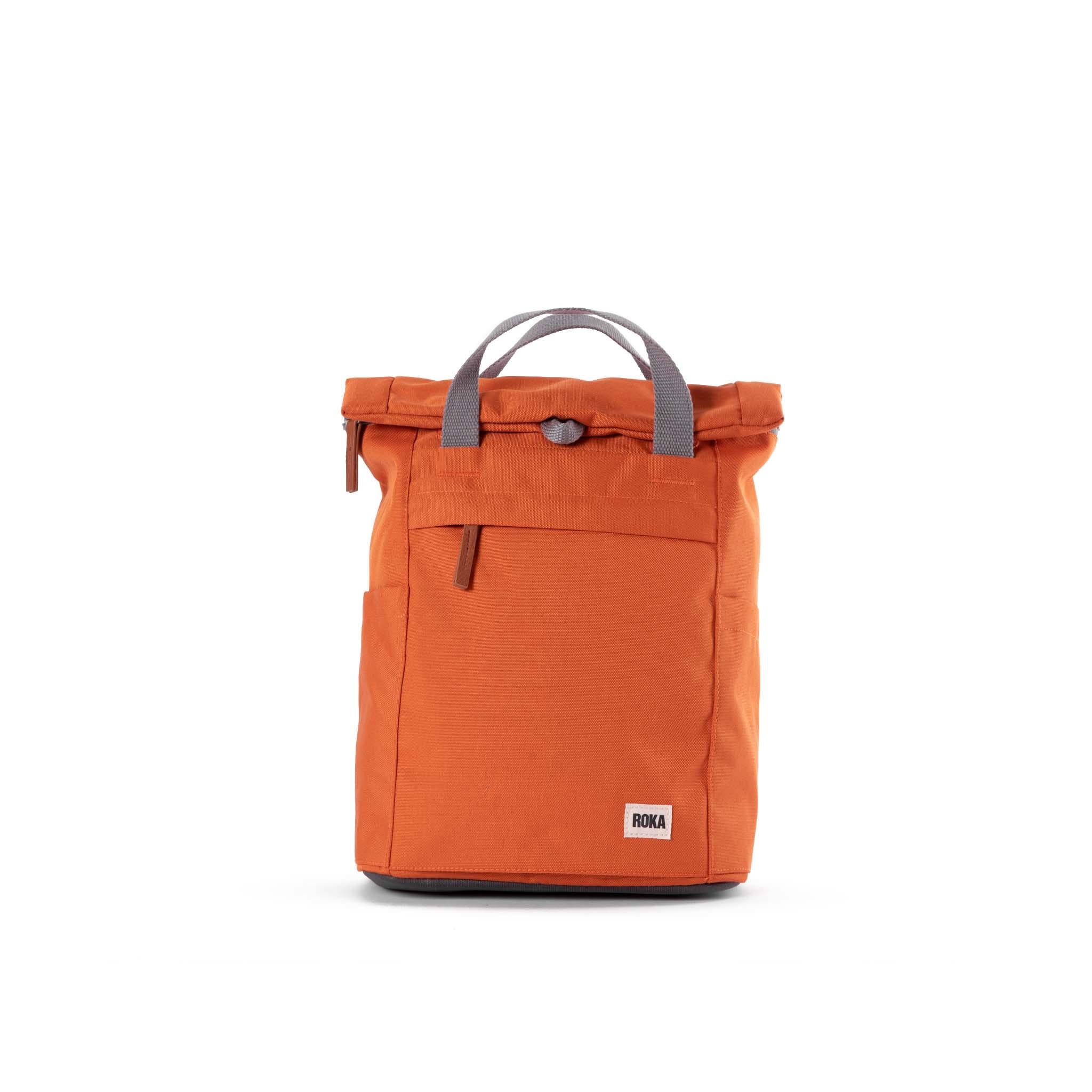 Finchley A Atomic Orange Recycled Canvas - Small