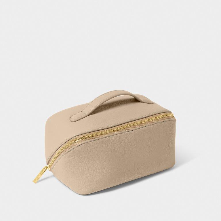 Medium Make Up / Wash Bag - Light Taupe