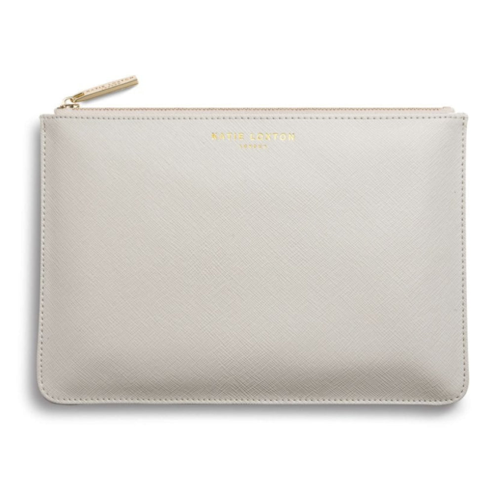 PERFECT POUCH GIFT SET - FABULOUS FRIEND - Light Grey and Metallic Silver - 29x21x2.5cm (boxed)
