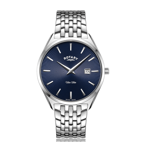 Gents Bracelet Watch Stainless Steel Blue Dial