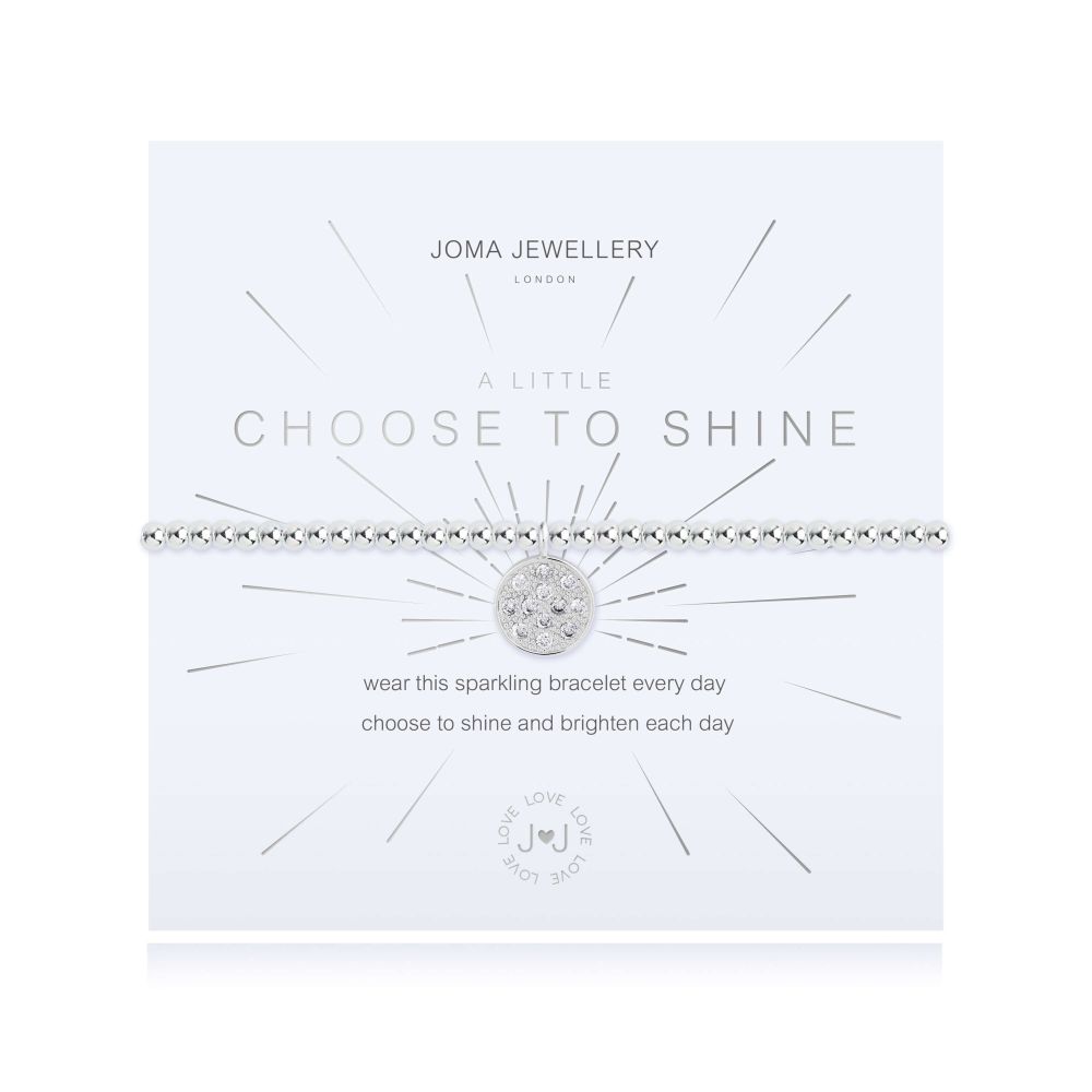 A Little | Choose To Shine | Silver | Bracelet | 17.5cm Stretch