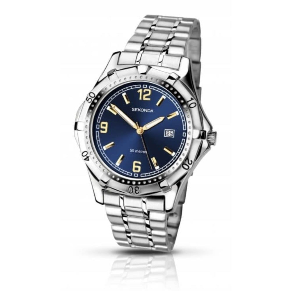 Gents' Brushed Stainless Steel Bracelet Watch