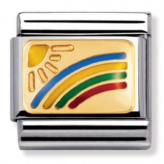 Composable Classic 18k Gold Rainbow & Sun Link