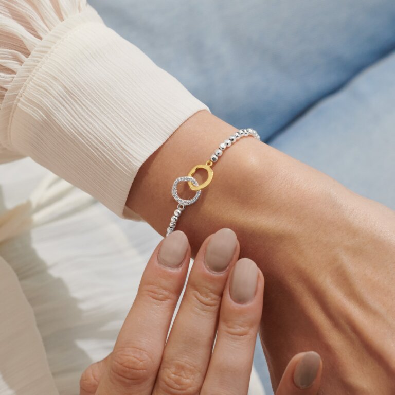 Forever Yours 'Forever My Soul Sister' Silver & Gold Plated Bracelet