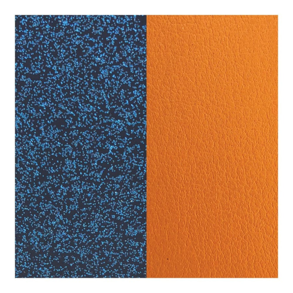 Blue Sequined/Apricot Leather Insert